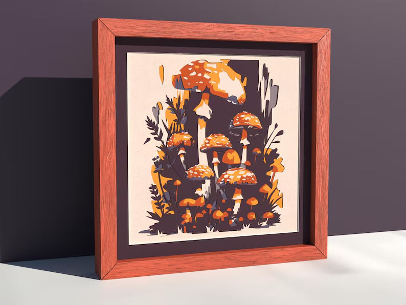 Mushroom Forest SVG