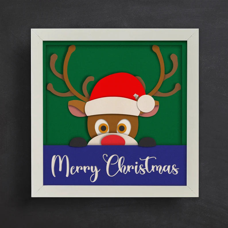 Merry Christmas Reindeer SVG