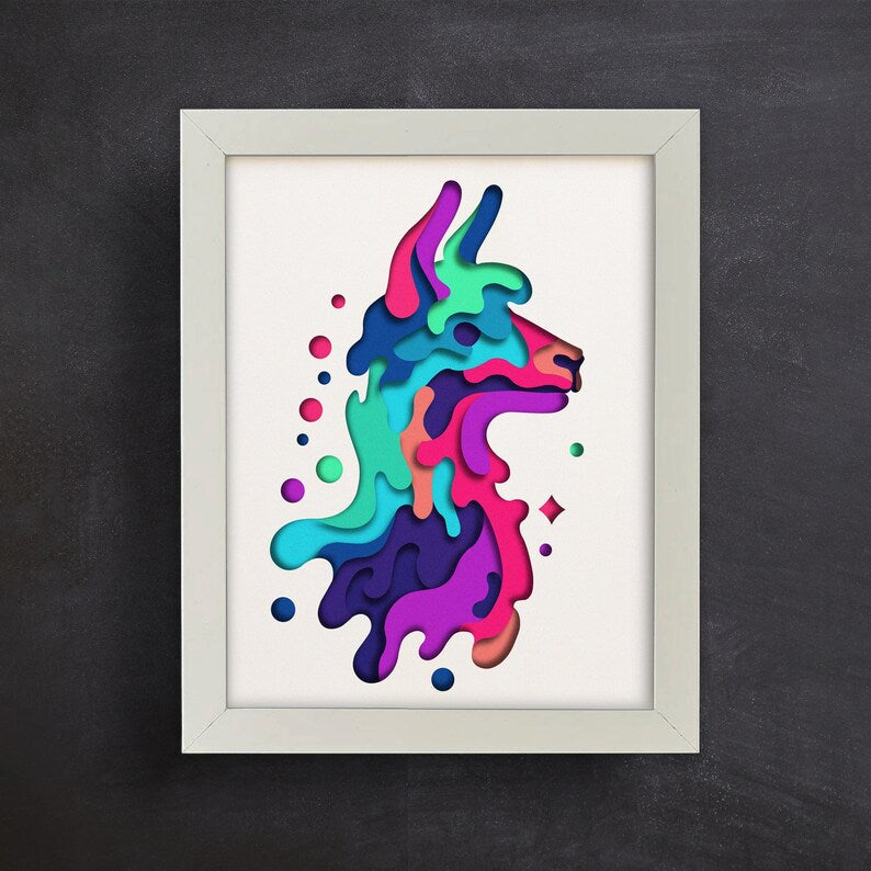 Colorful Llama SVG