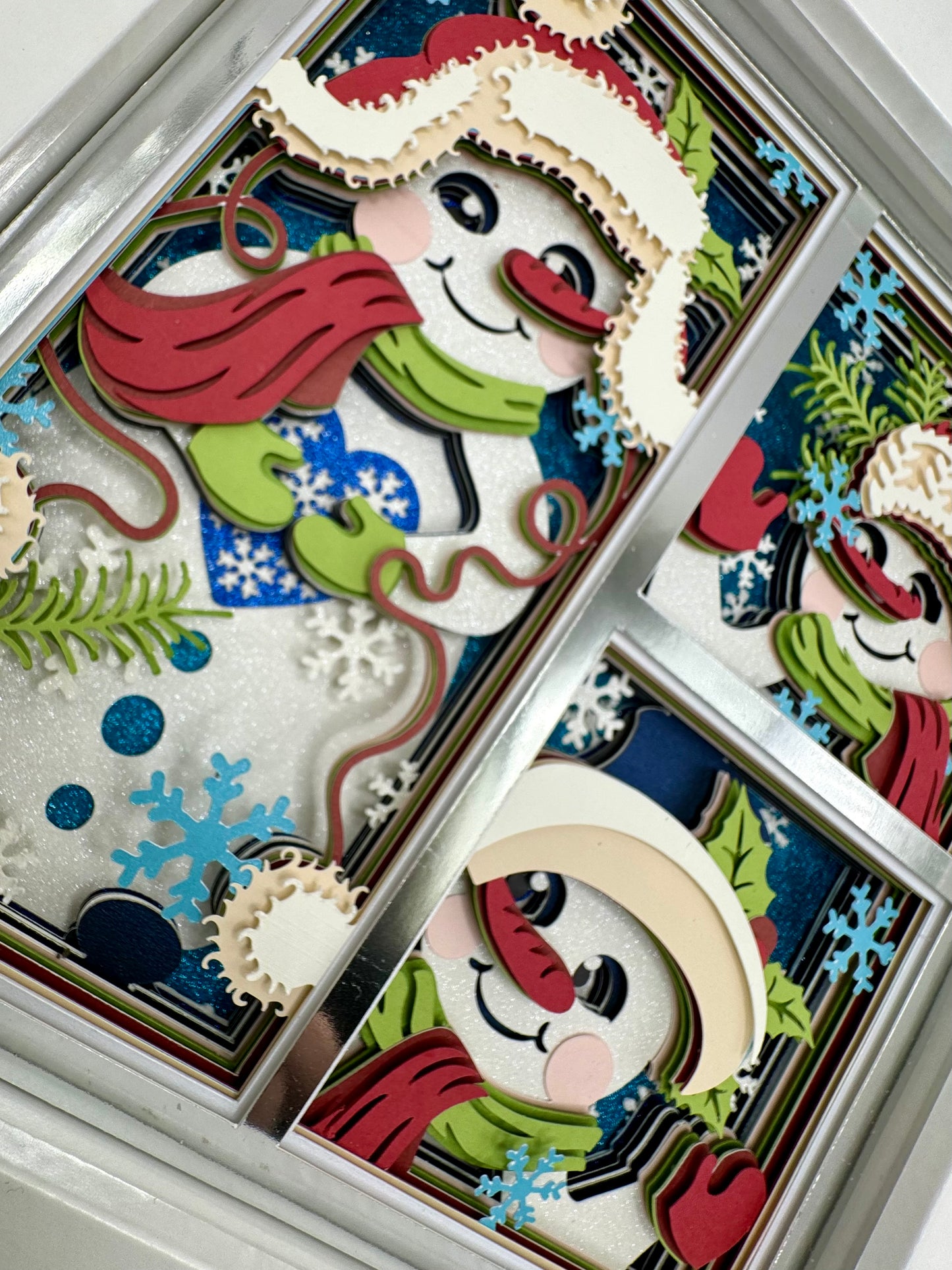 Snowman Panel Shadowbox