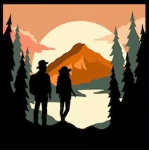 Hiking Couple SVG