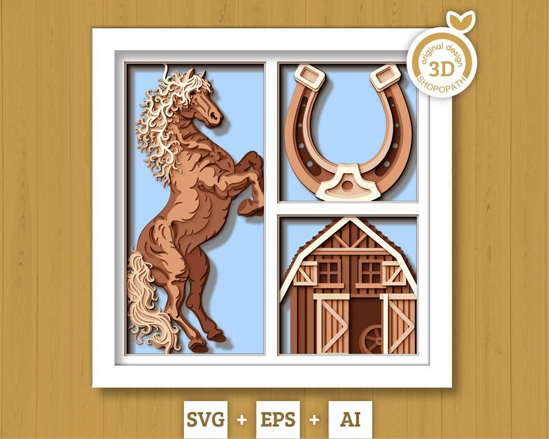 Horse Panel SVG