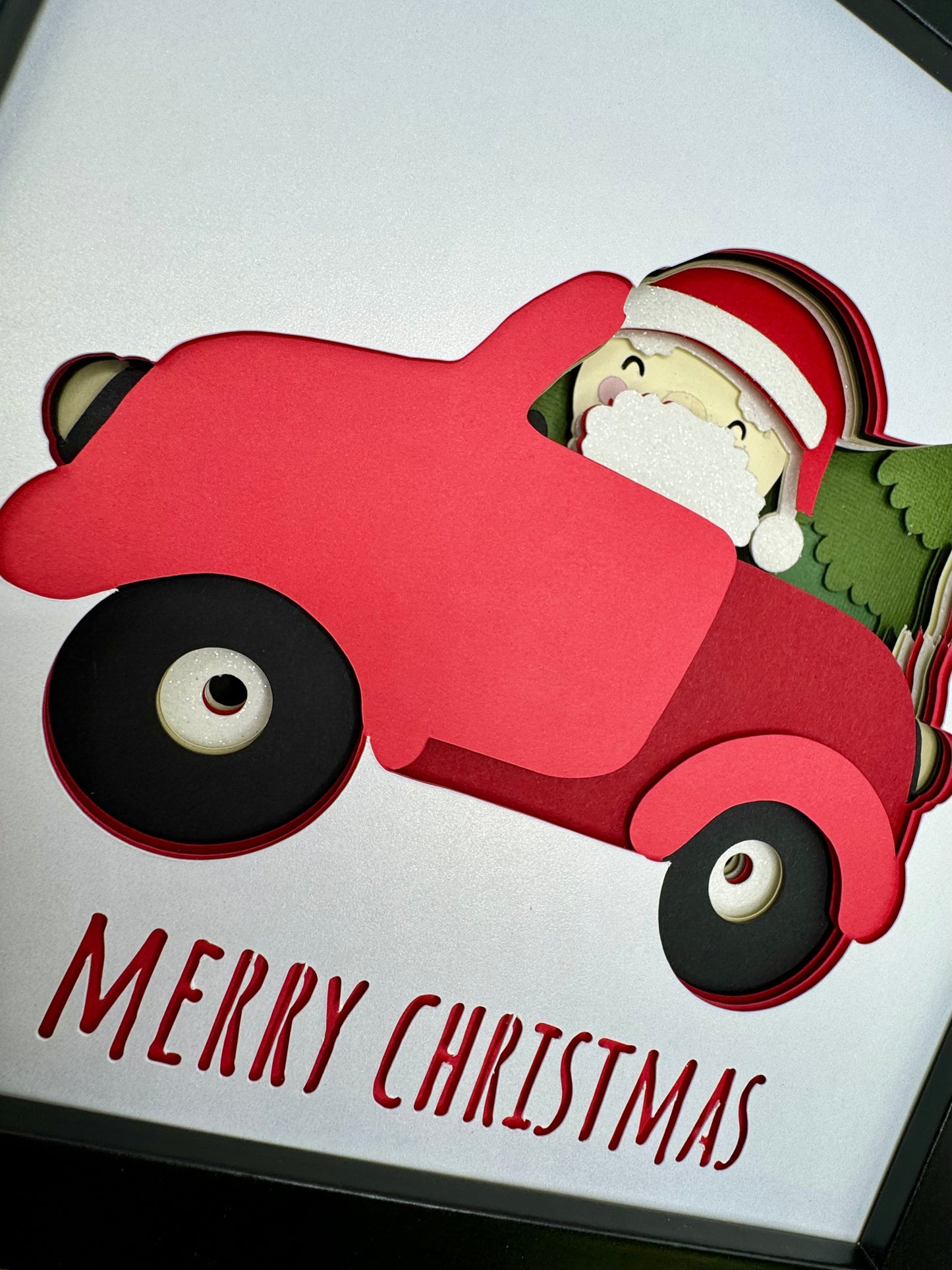 Christmas Car Shdowbox