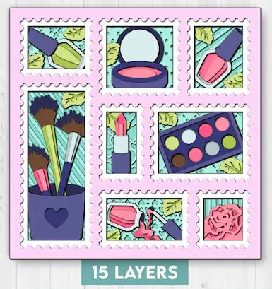 Beauty Tools Stamps SVG
