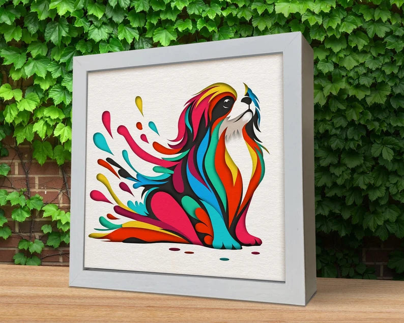 Colorful Dog 2 SVG