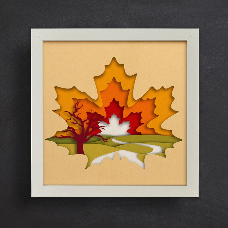 Leaf Scene SVG