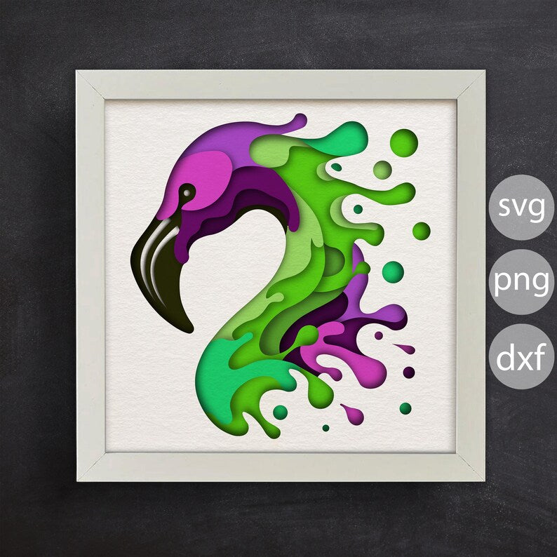 Colorful Flamingo SVG