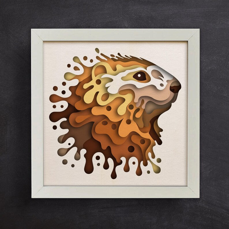 Colorful Groundhog SVG