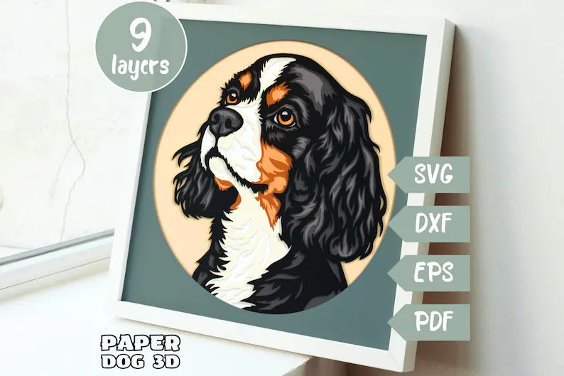 Cavalier King Charles Spaniel SVG