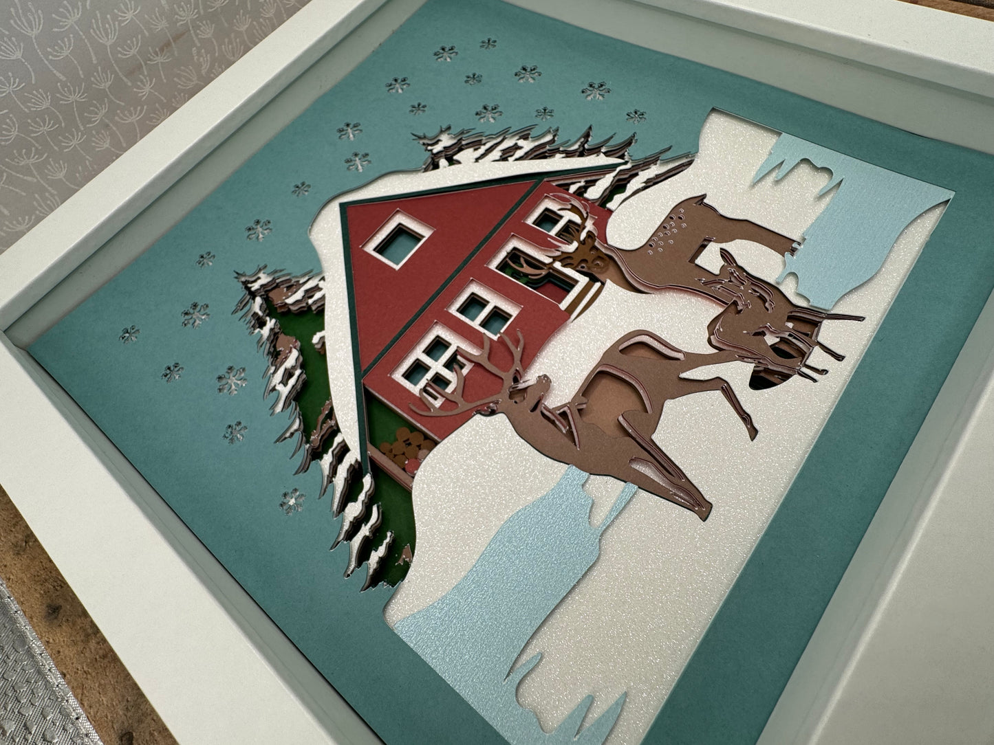 Winter Deer Shdowbox