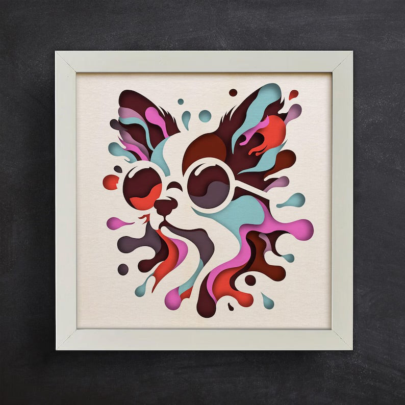 Colorful Chihuahua SVG