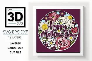 Mother's Day Mason Jar SVG