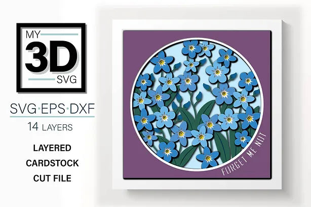 Forget Me Not SVG