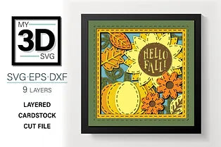 Hello Fall SVG