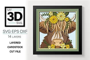 Highland Cow SVG