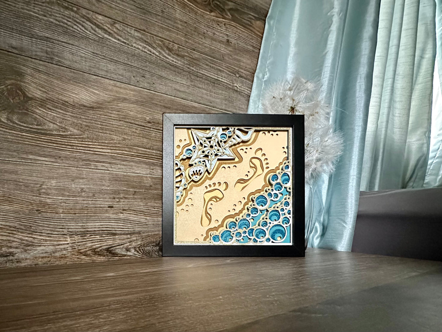 Sand Footprints Shadowbox
