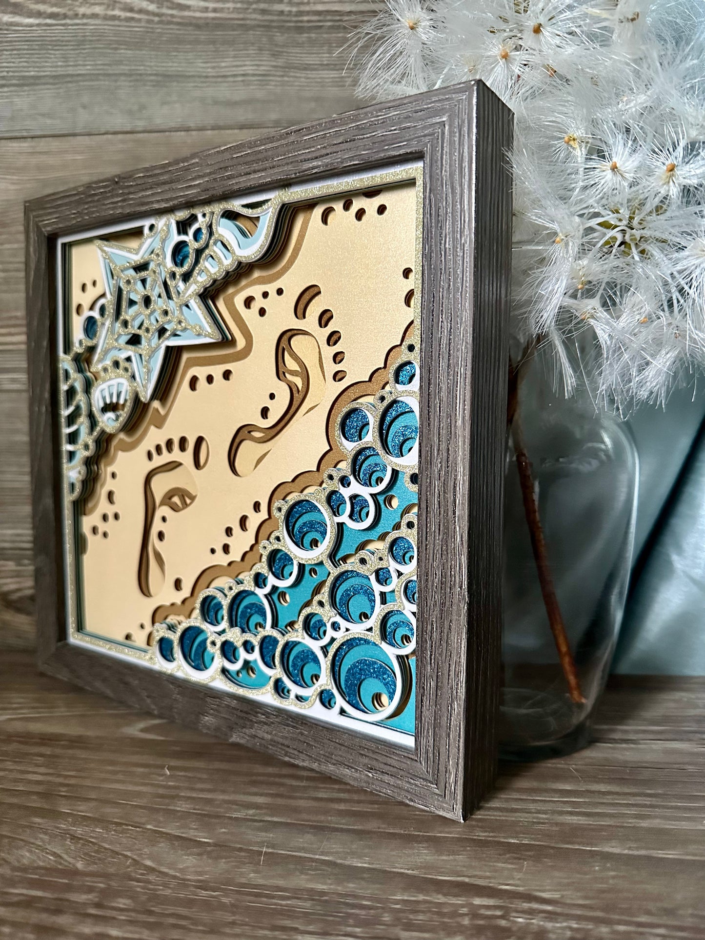 Sand Footprints Shadowbox