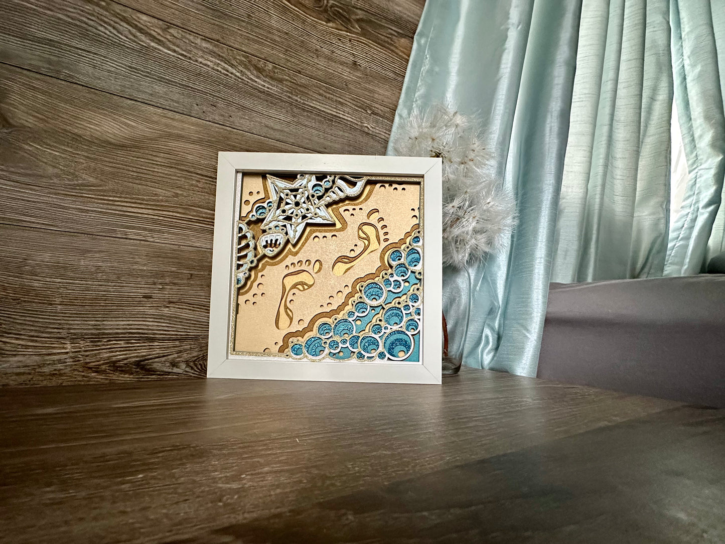 Sand Footprints Shadowbox