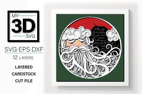 Jolly Old St Nicholas SVG