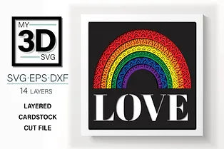 Love Rainbow SVG