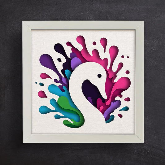 Colorful Swan SVG
