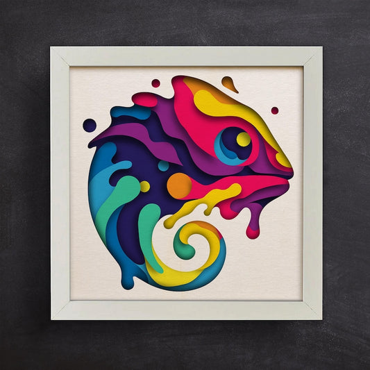 Colorful Chameleon SVG