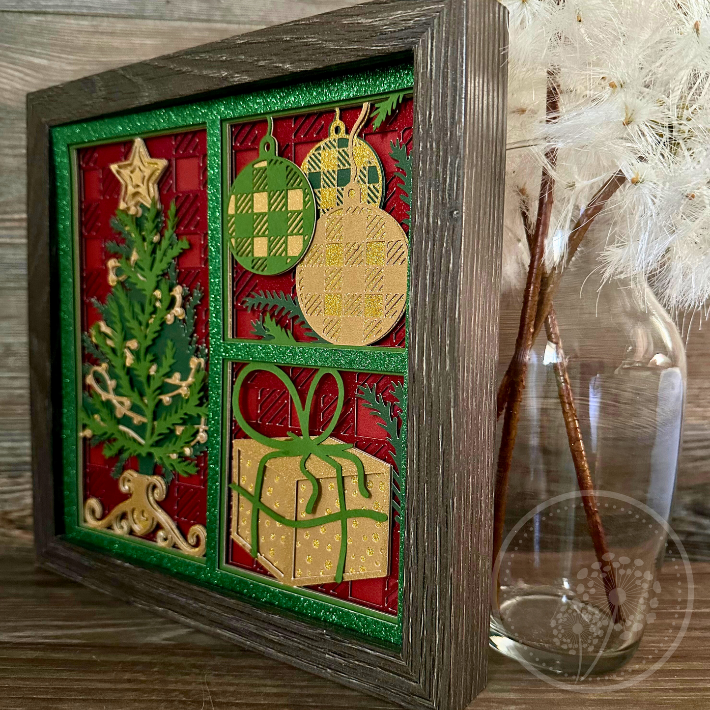 Christmas Tree Panel Shadowbox