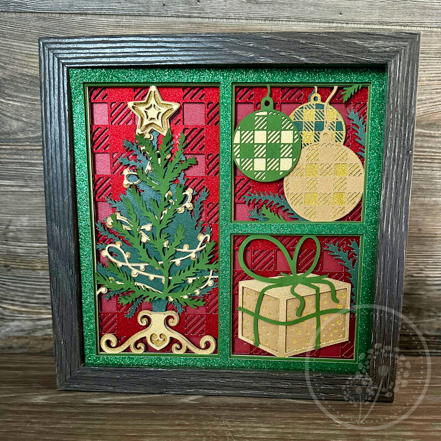 Christmas Tree Panel Shadowbox