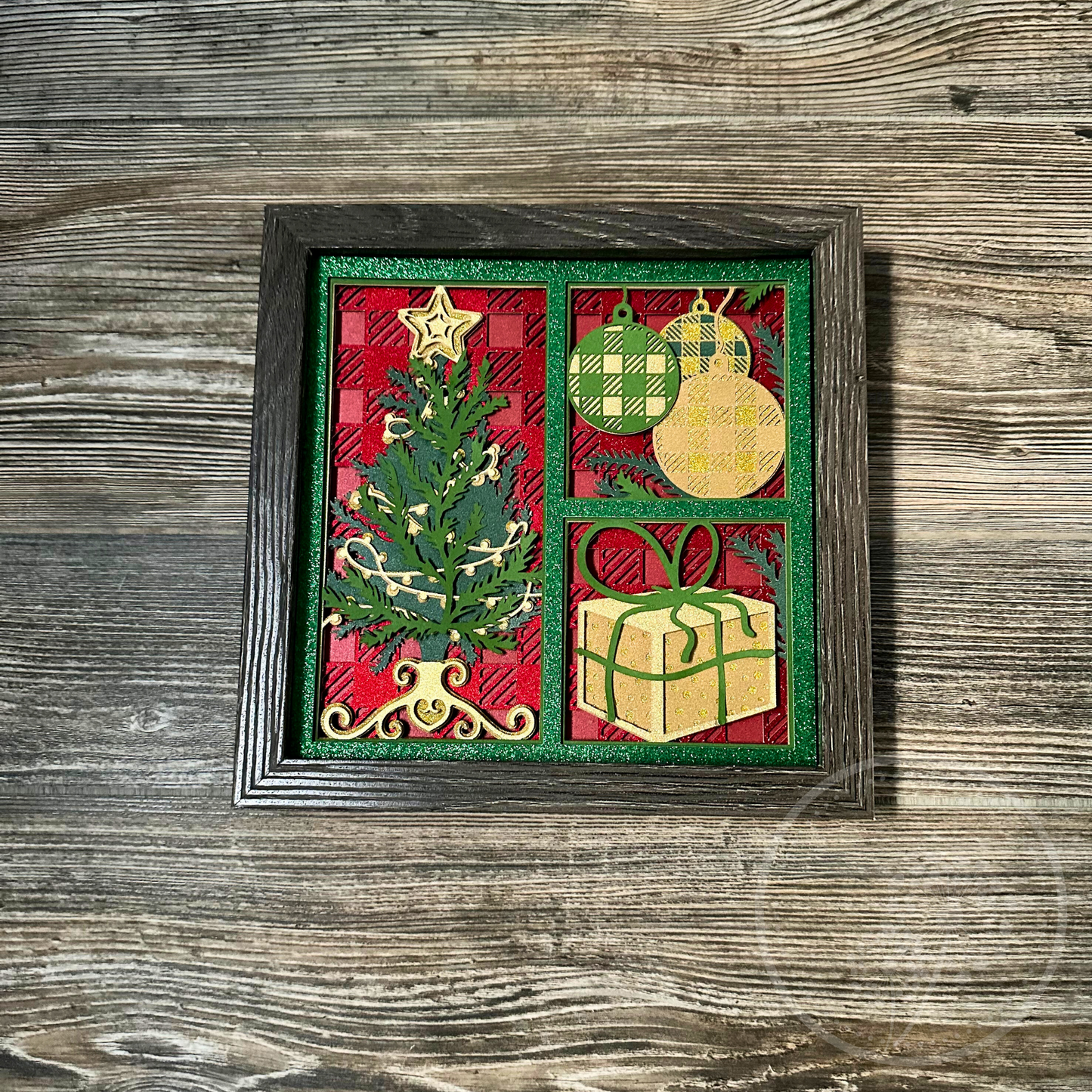 Christmas Tree Panel Shadowbox