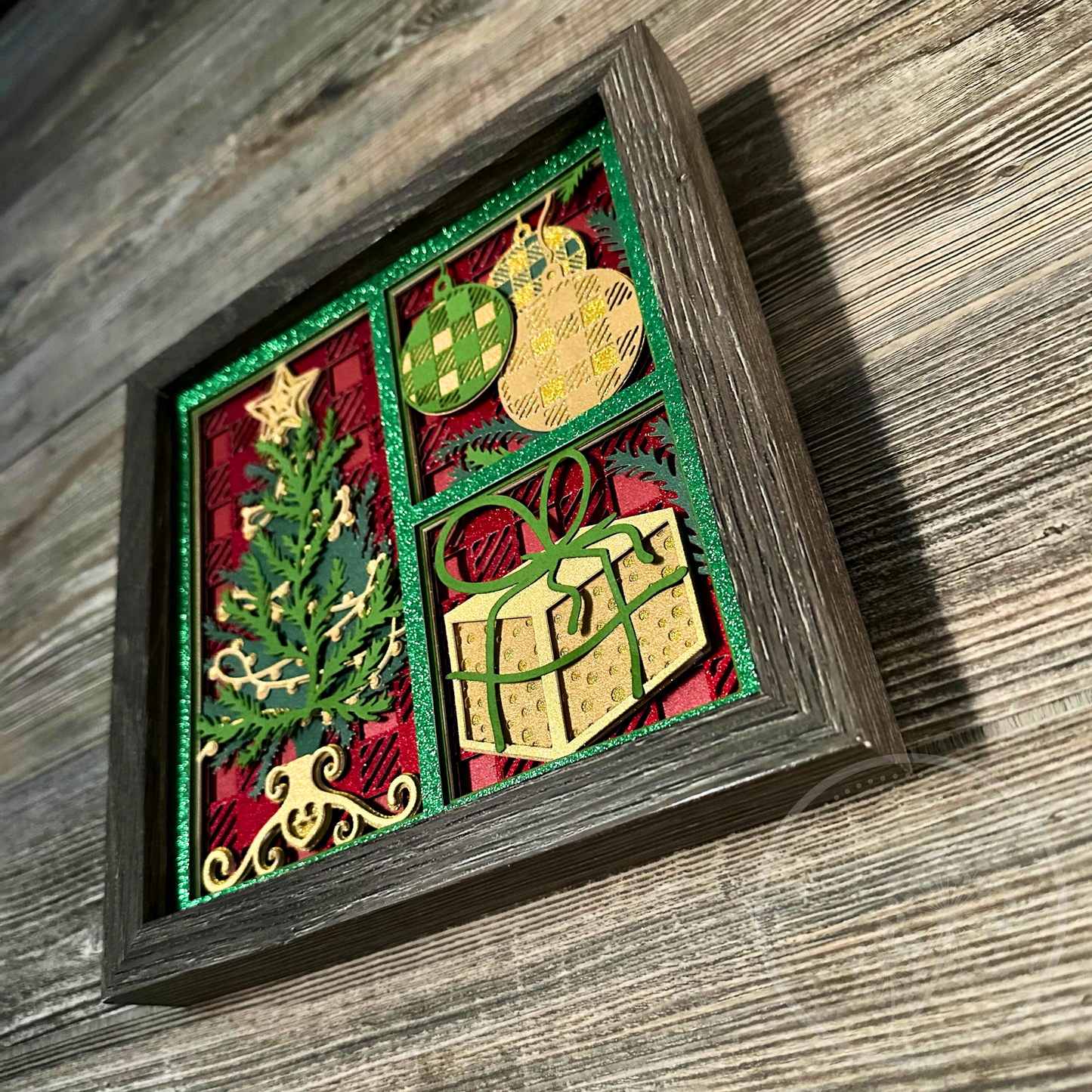 Christmas Tree Panel Shadowbox