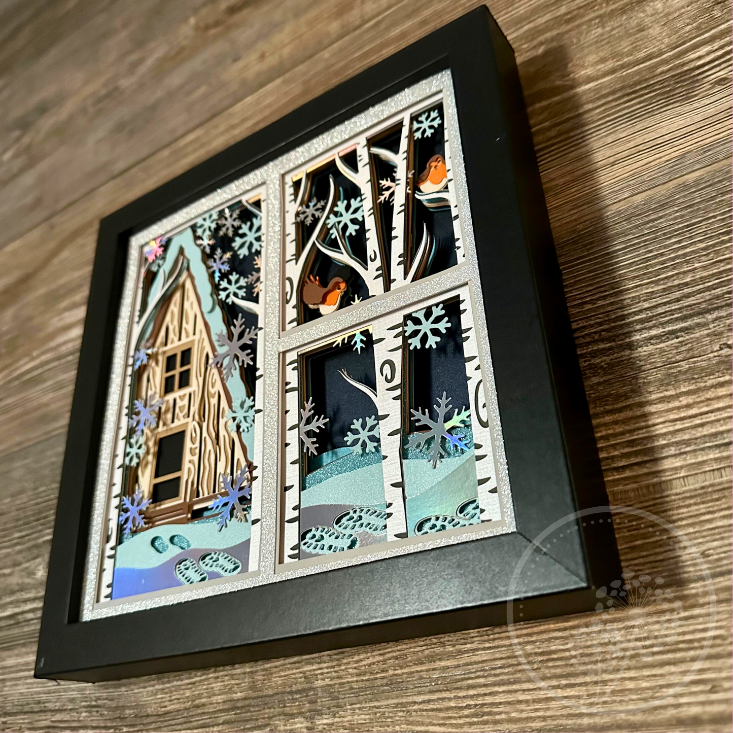 Winter Robins Panel Shadowbox