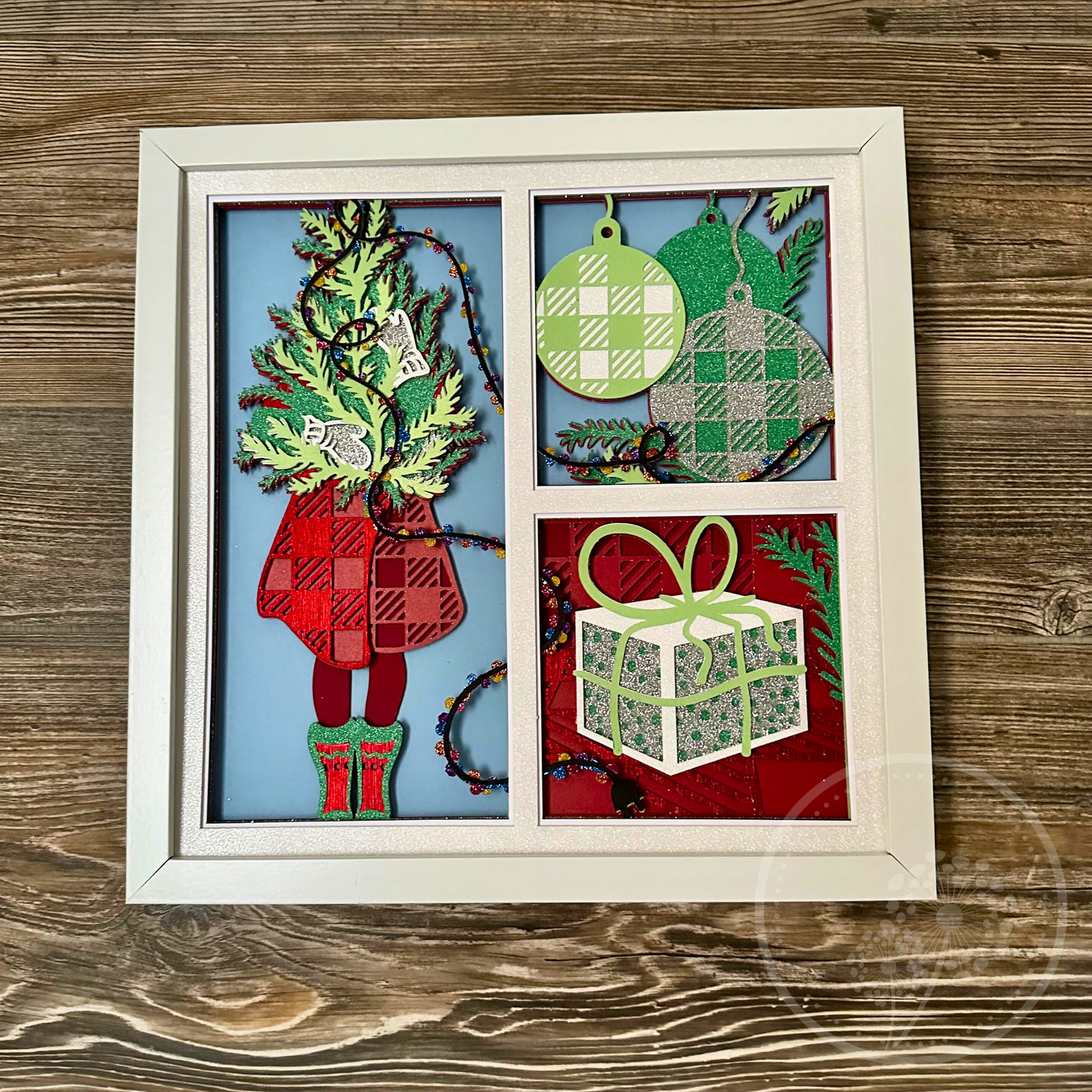 Christmas Presents Panel Shadowbox