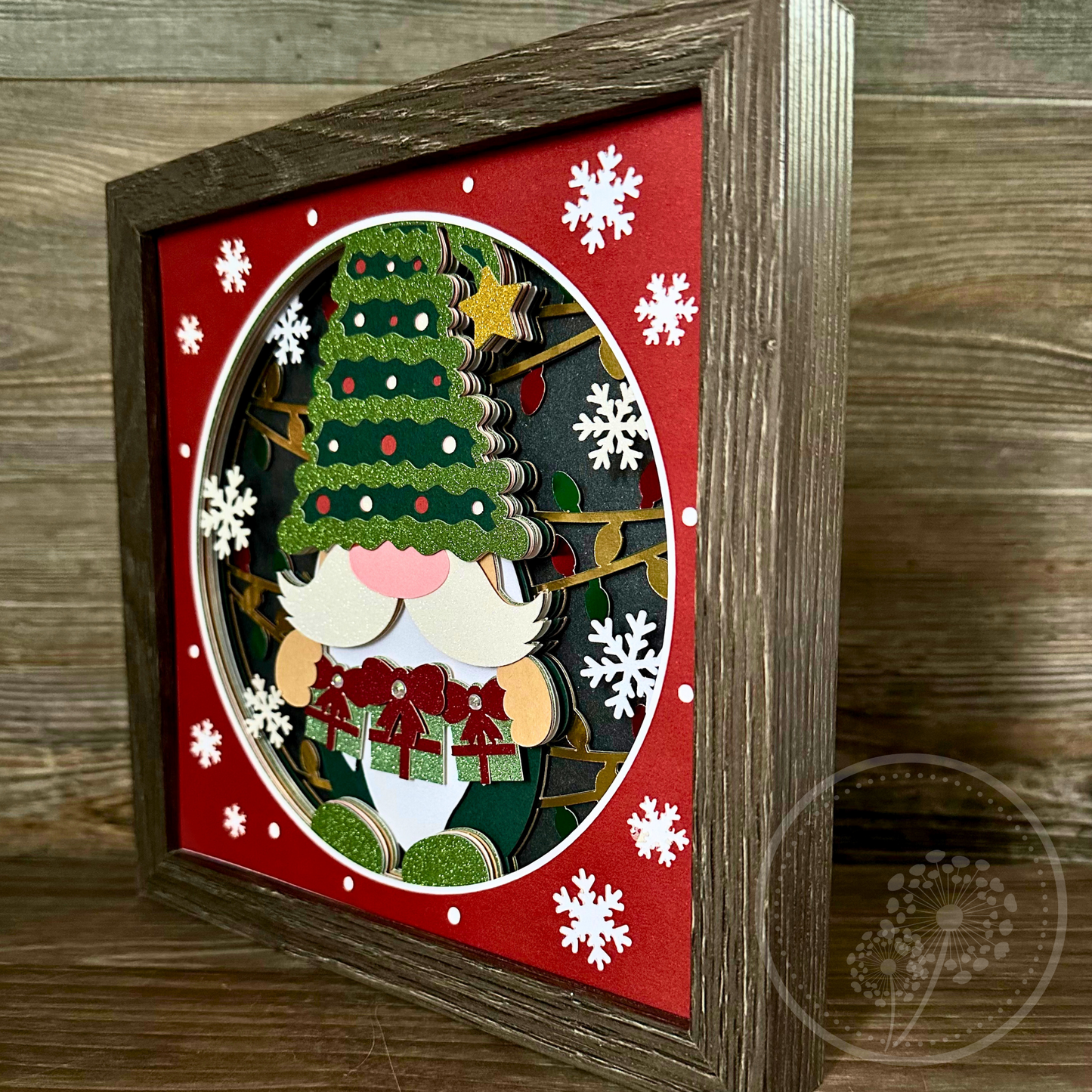 Christmas Gnome Shadowbox