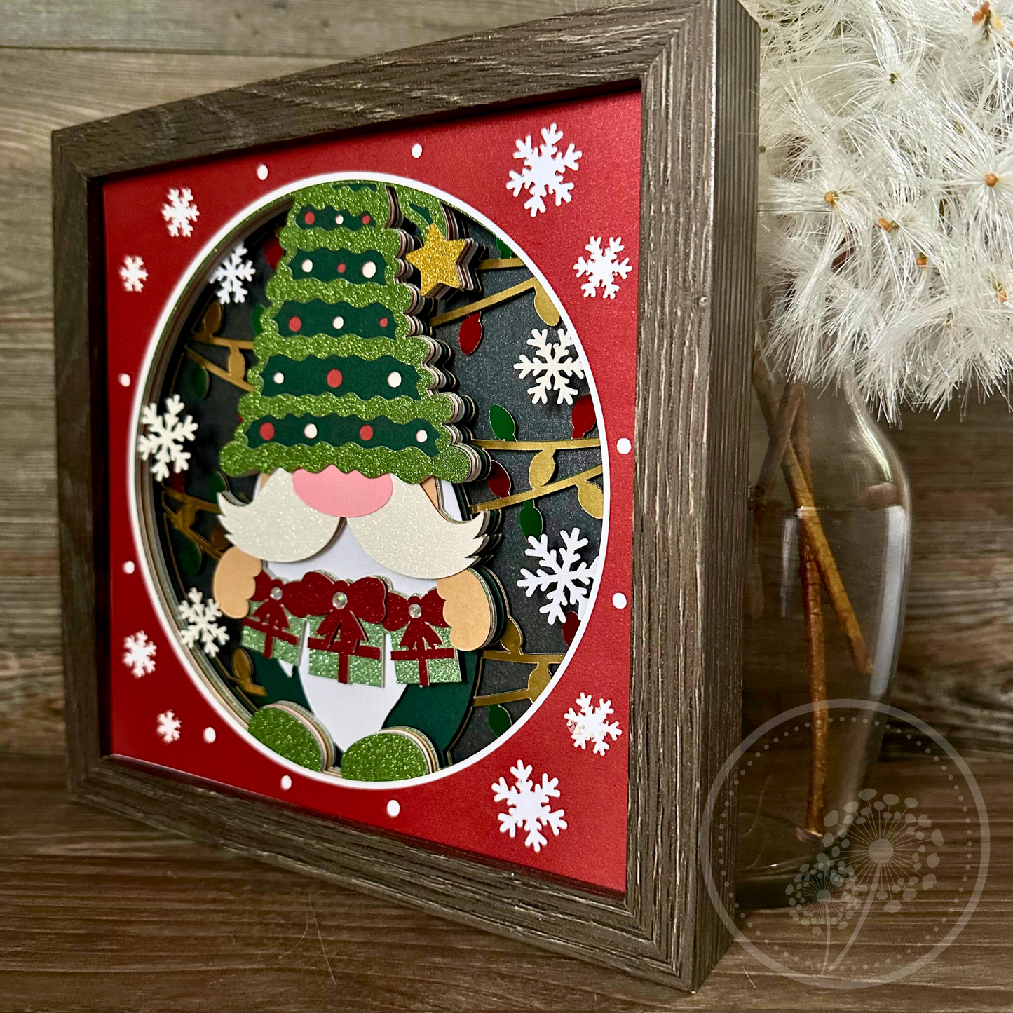 Christmas Gnome Shadowbox