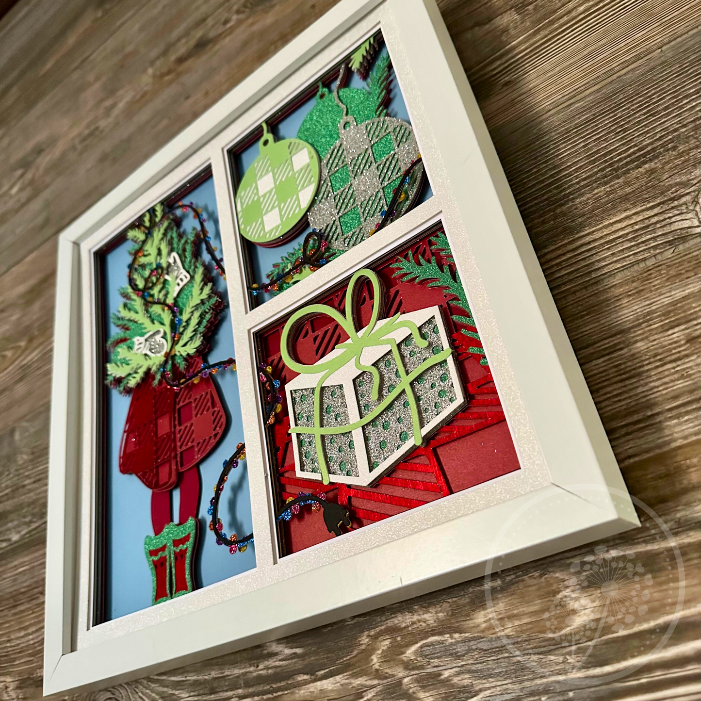 Christmas Presents Panel Shadowbox