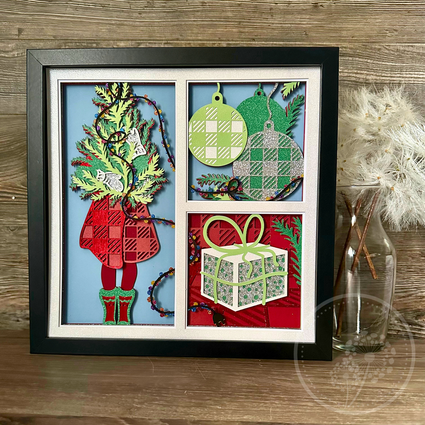 Christmas Presents Panel Shadowbox