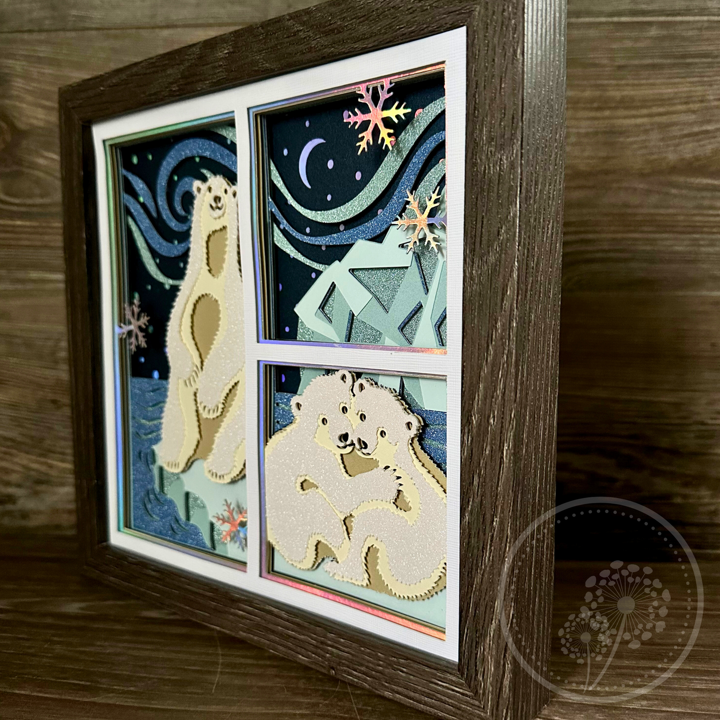 Polar Bears Panel Shadowbox