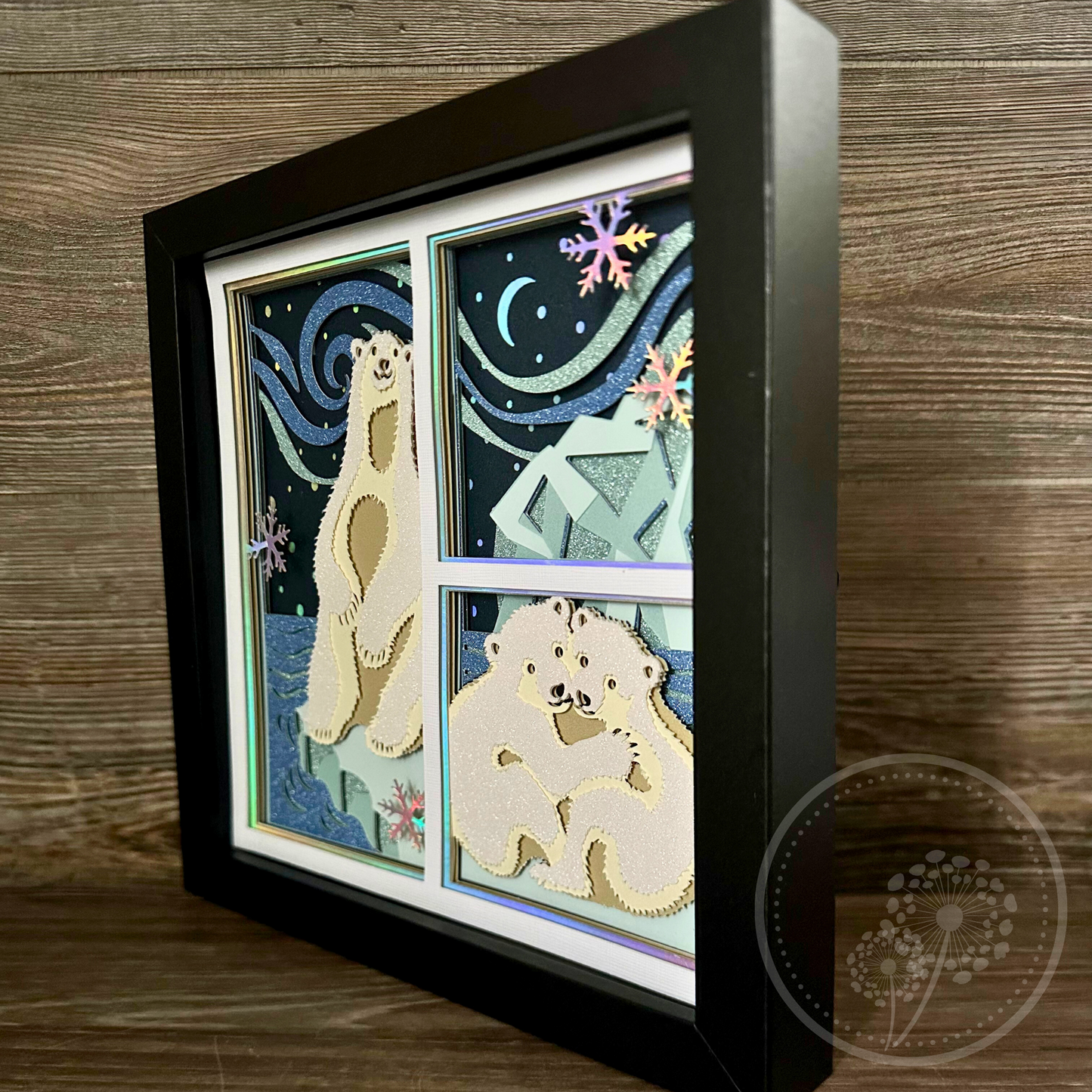 Polar Bears Panel Shadowbox