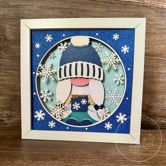 Winter Gnome Shadowbox