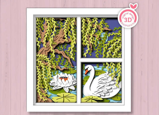 Willow Tree Swan SVG