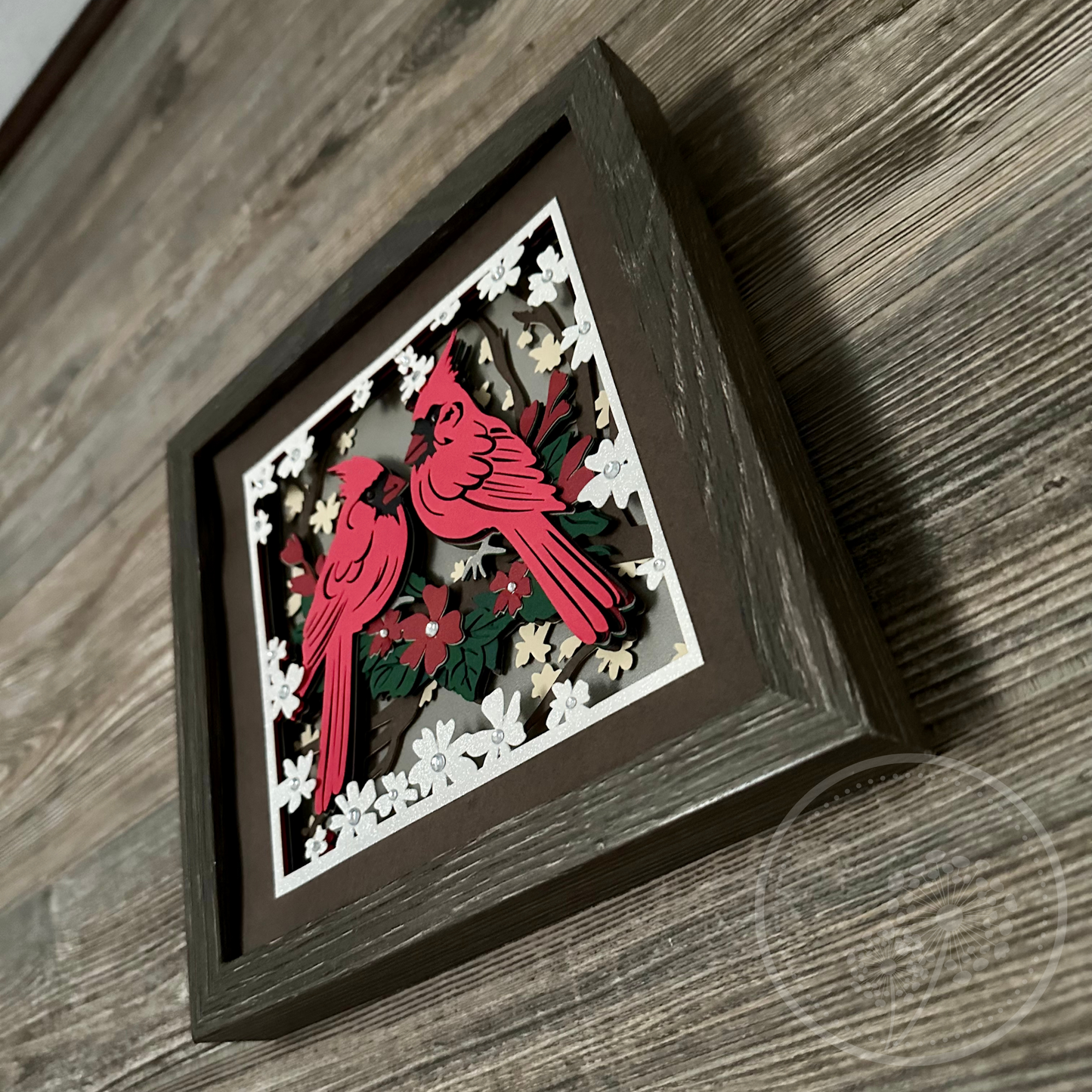 Cardinal Couple Shadowbox