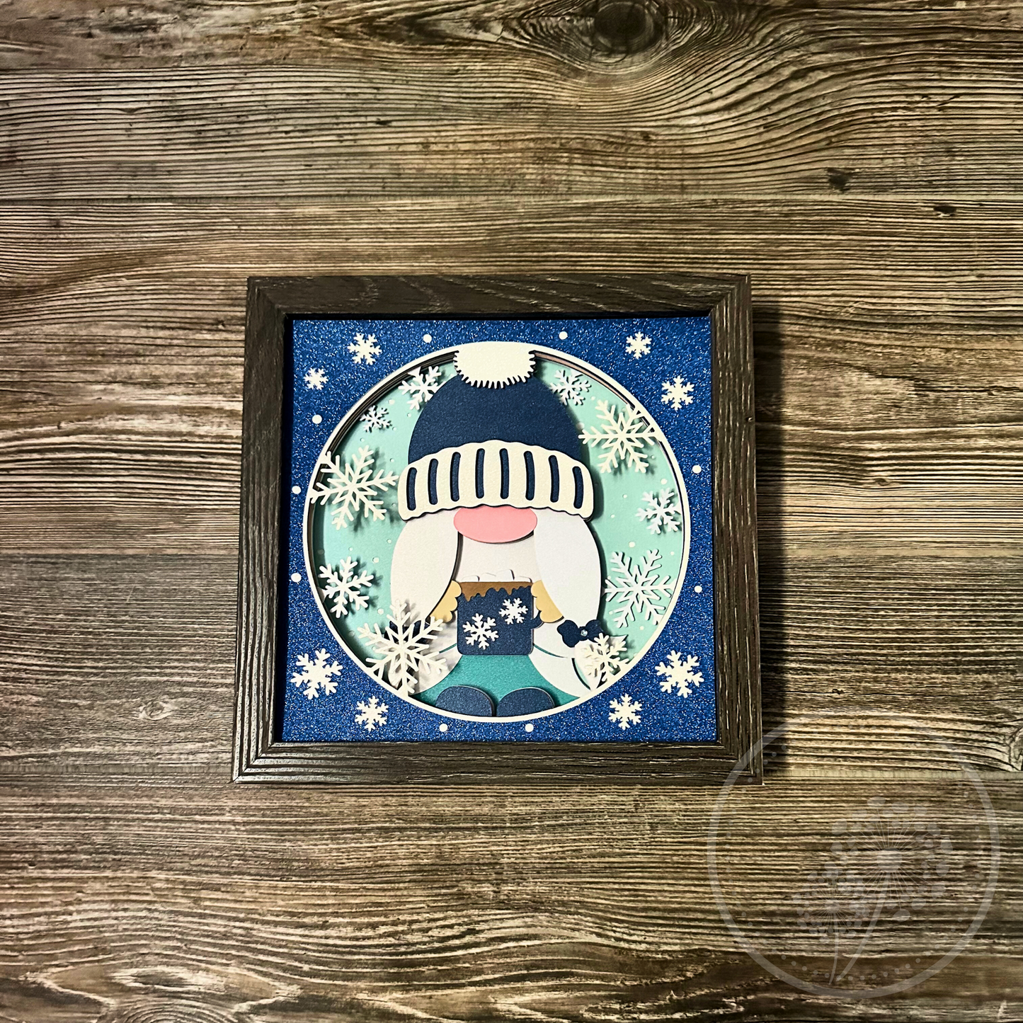 Winter Gnome Shadowbox