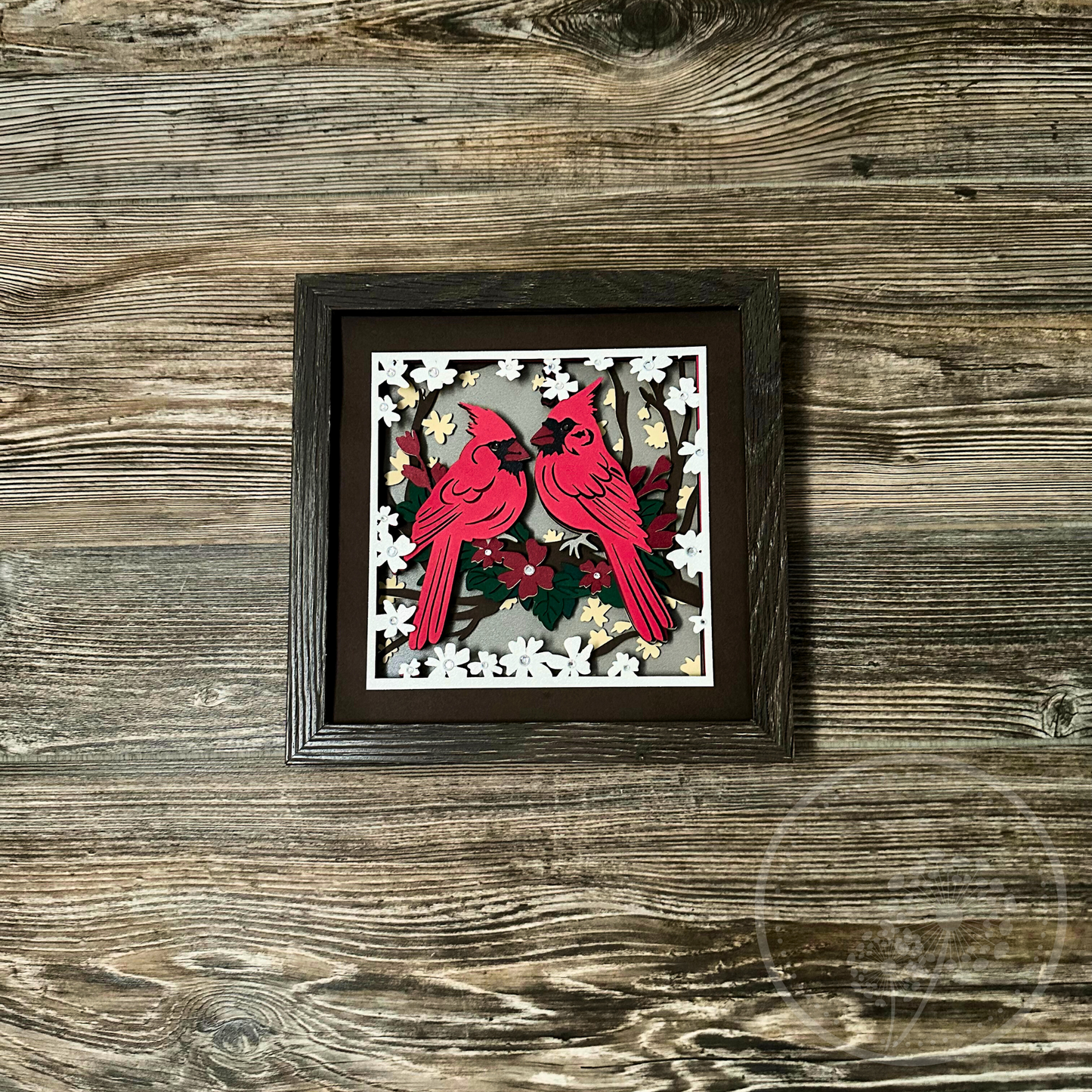 Cardinal Couple Shadowbox