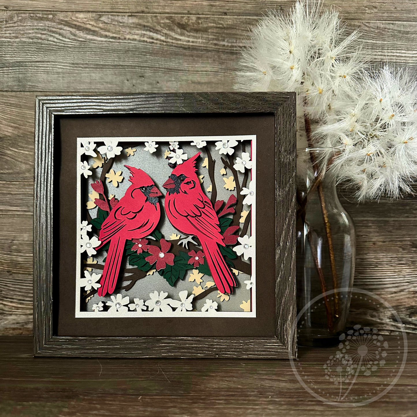 Cardinal Couple Shadowbox