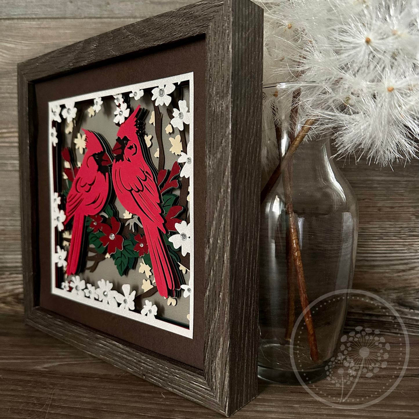 Cardinal Couple Shadowbox