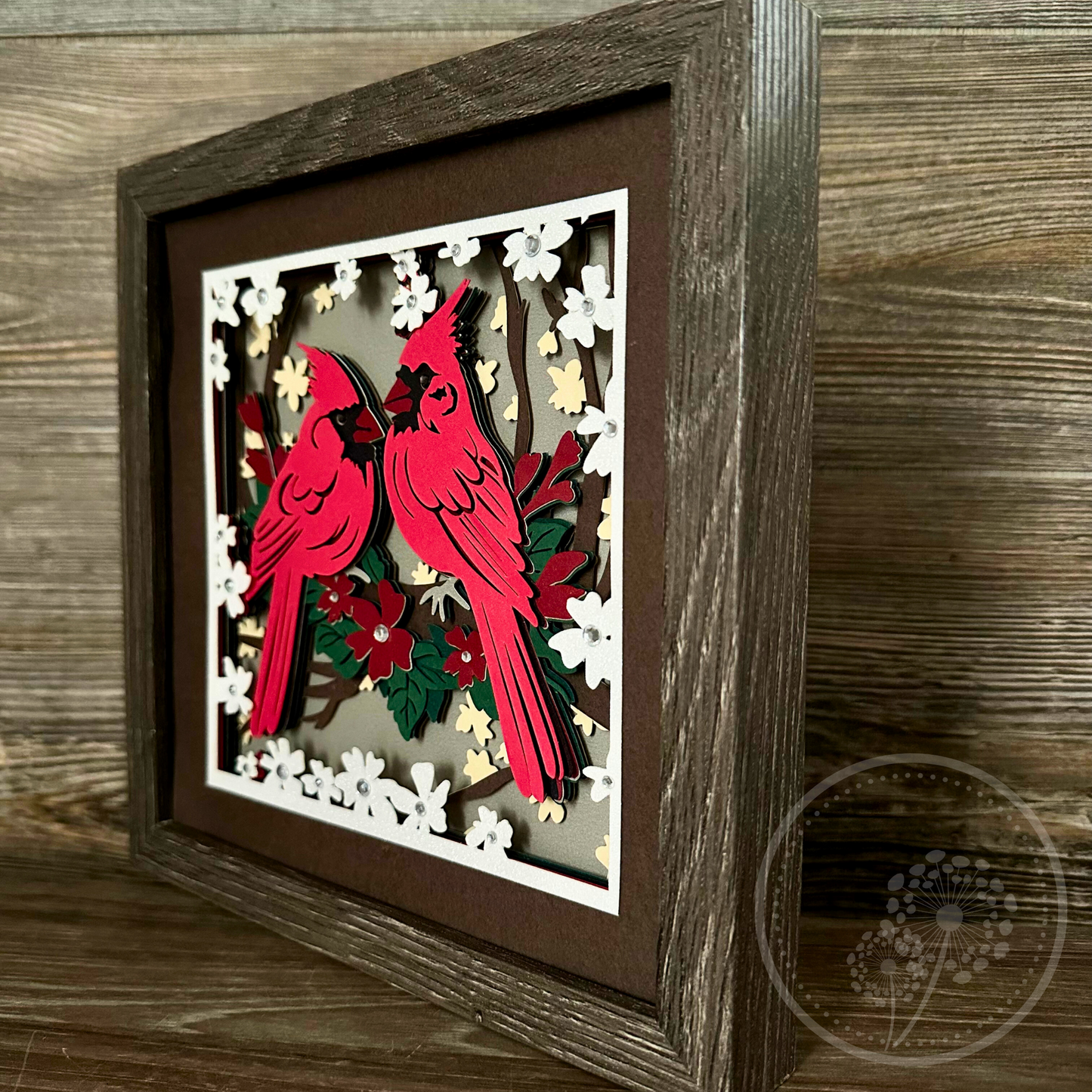 Cardinal Couple Shadowbox