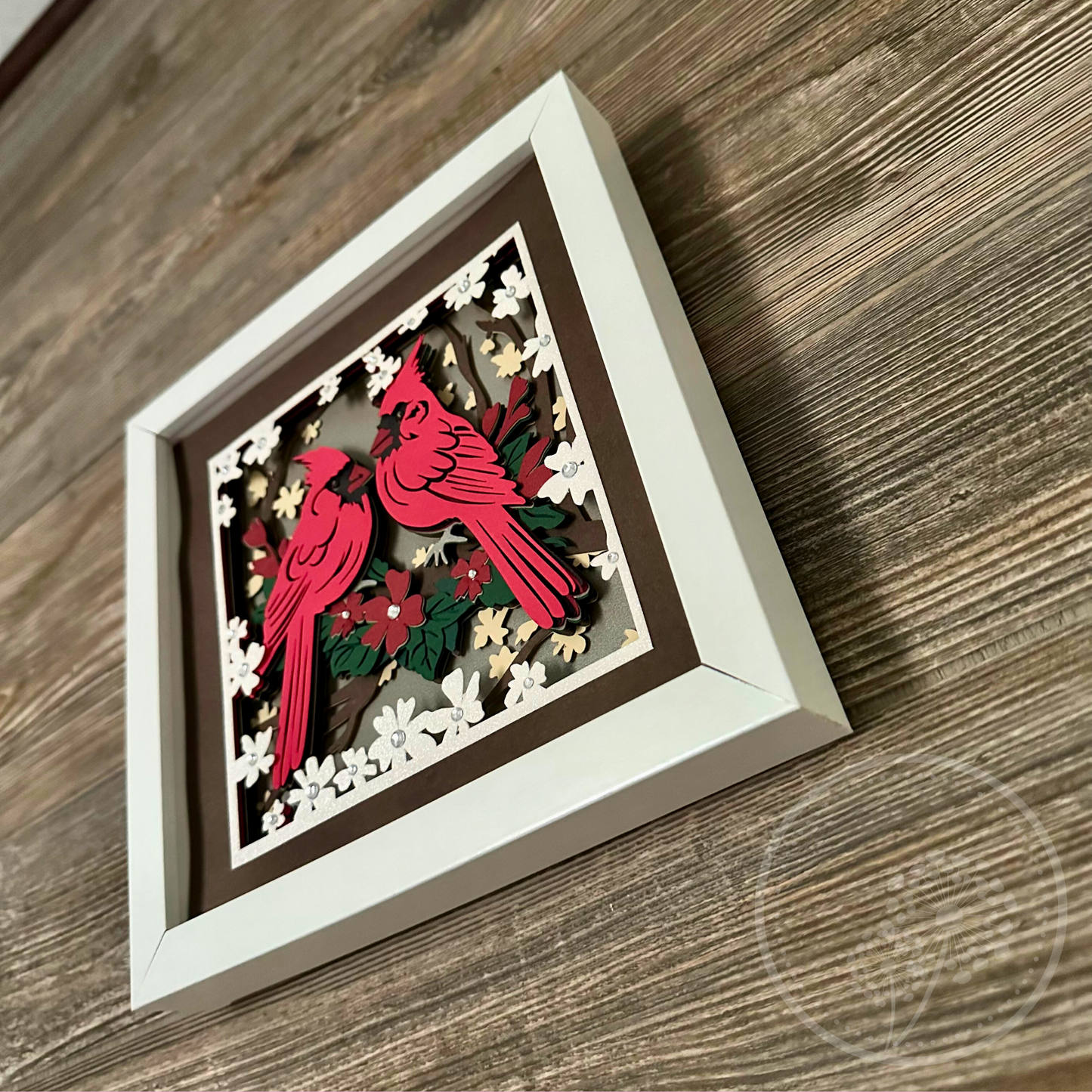 Cardinal Couple Shadowbox