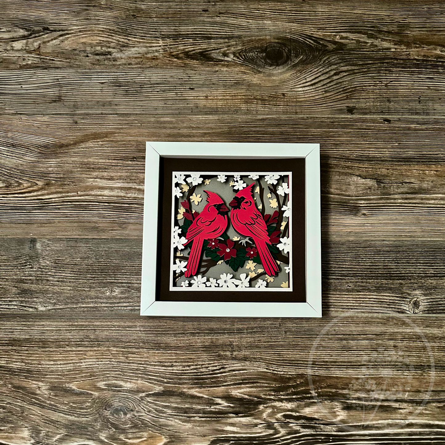 Cardinal Couple Shadowbox