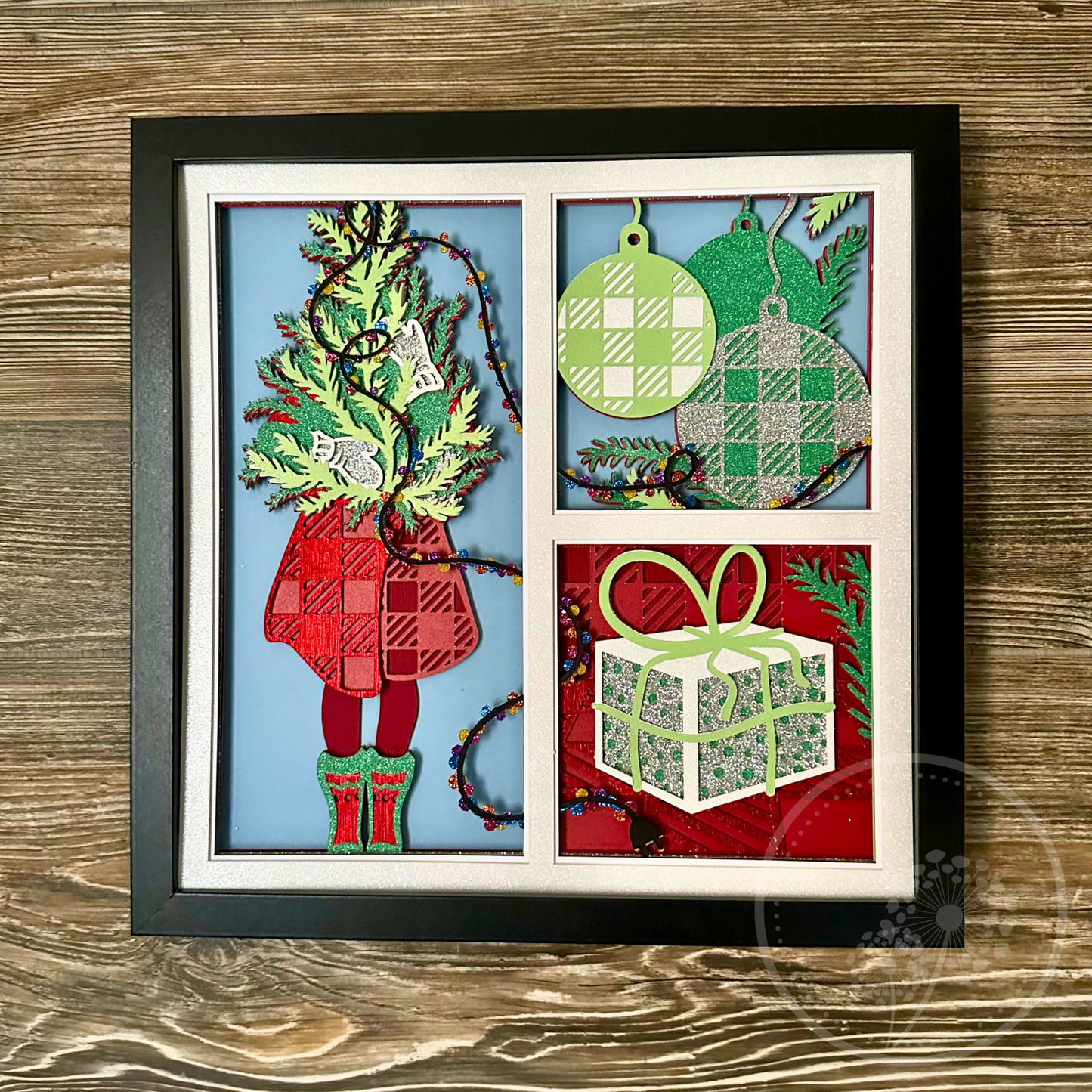 Christmas Presents Panel Shadowbox