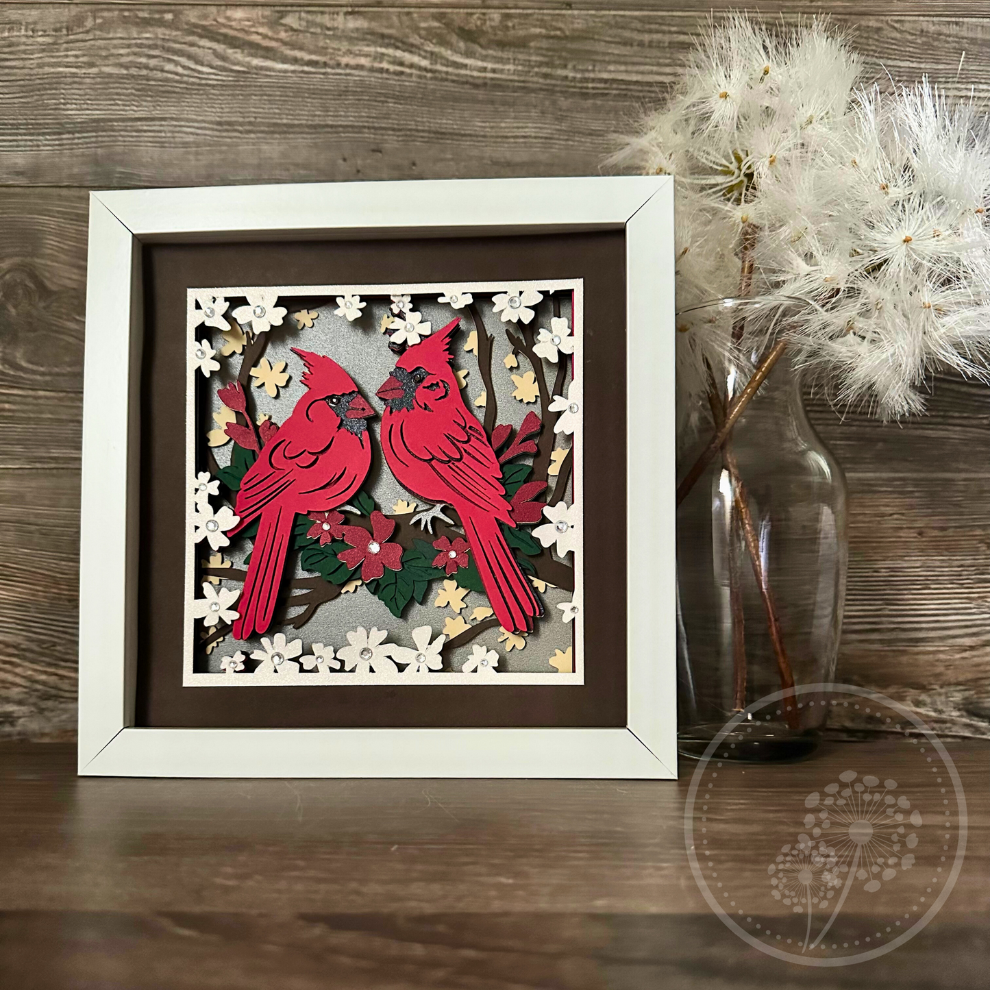 Cardinal Couple Shadowbox